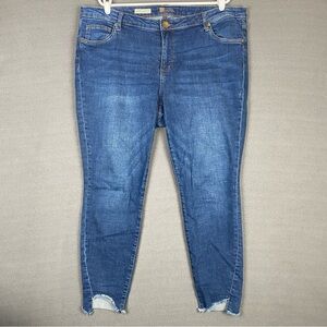 Kut from the‎ Kloth Connie Ankle Skinny Jeans Women’s 16W Denim Raw Hem Mid Rise